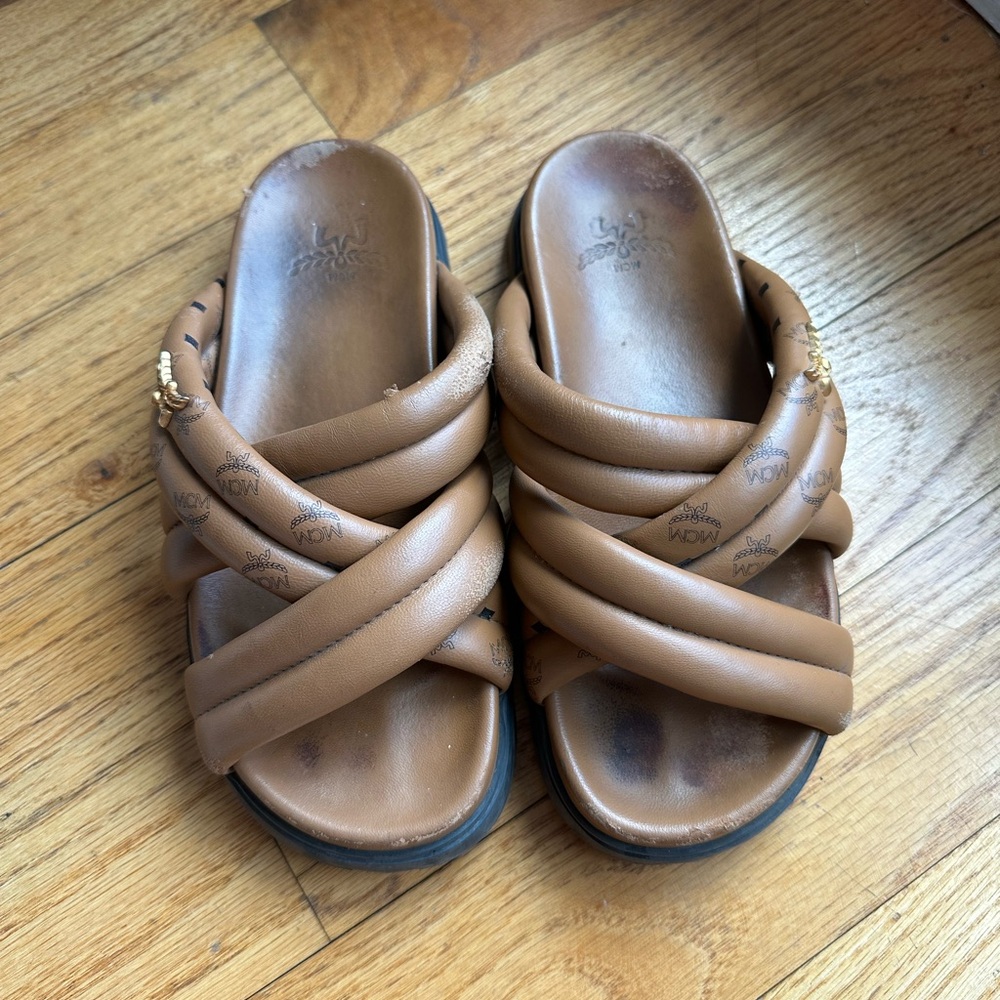 MCM leather sandals